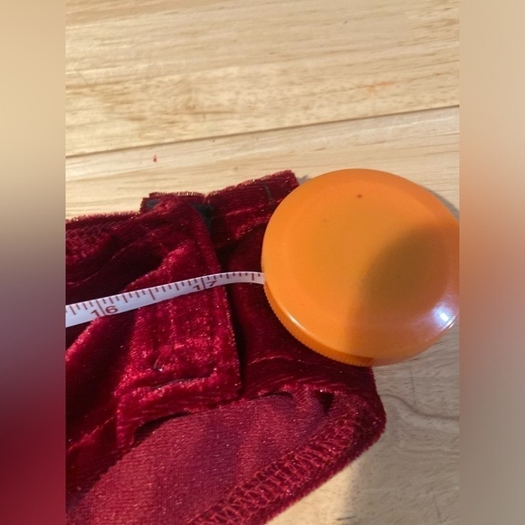 Red bodysuit with Velcro closure. Brand new & never worn. Satin material feel - Picture 8 of 8